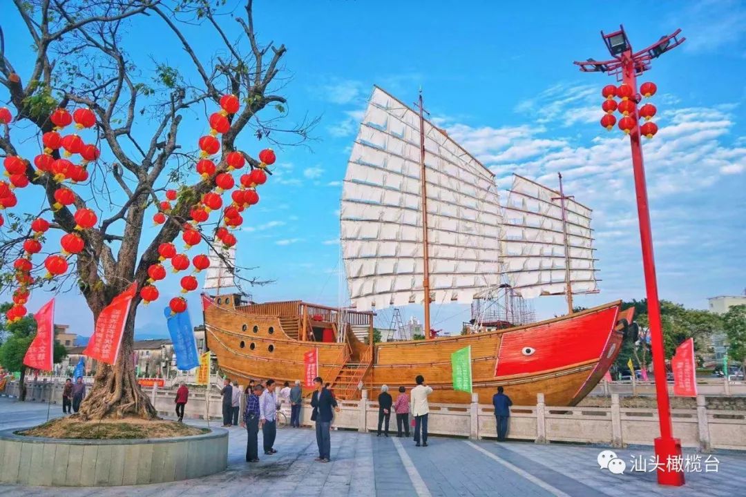 樟林古港红头船